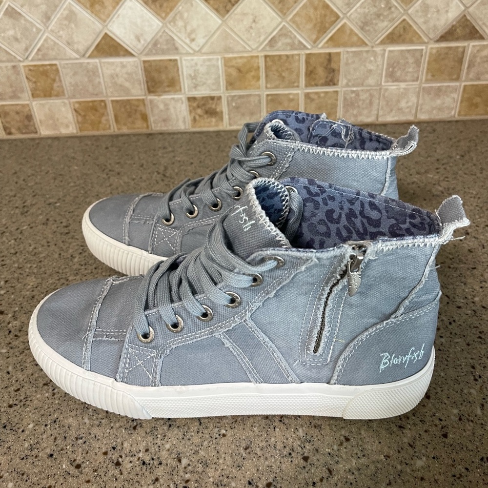 Blowfish Light Blue High-Top Sneakers - Picture 2 of 8